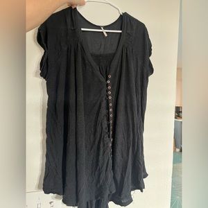 Free People Oversized Button Shirt